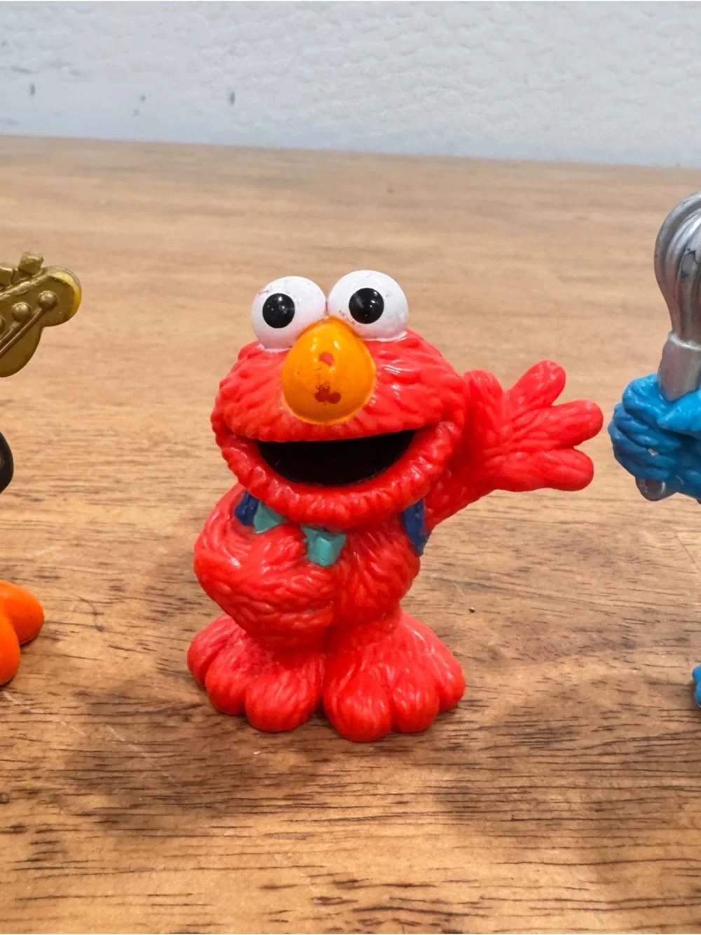 Sesame Street Workshop Mini Figure Set of 3 2010 Elmo Cookie Monster Big Bird